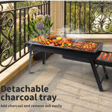 Portable Charcoal BBQ with extendable Legs